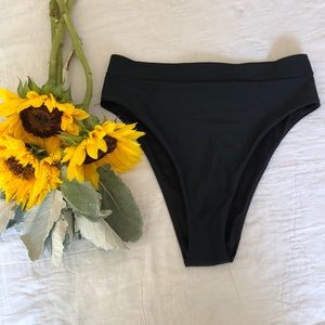 NWTAerie cheeky high cut high waisted swim bottoms